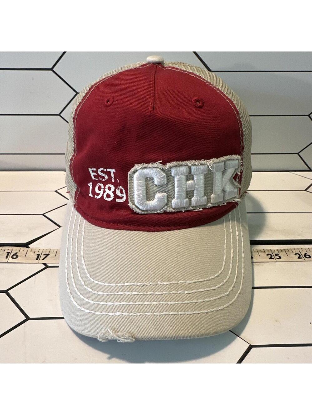 Chesapeake Energy, Okc Trucker Hat, Rare, Htf, Distressed, Embroidered Oil & Gas